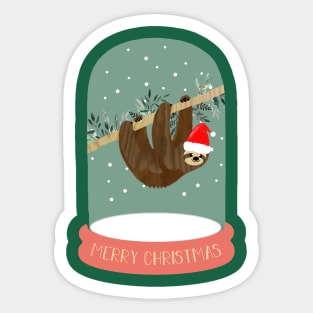 Cute xmas sloth Sticker